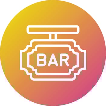 Bar Board Vector Icon Design Illustration