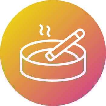 Ashtray Vector Icon Design Illustration