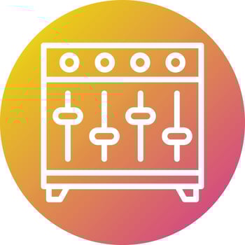 Music Equalizer Vector Icon Design Illustration