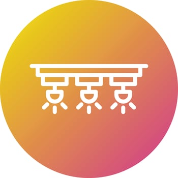 Spotlights Vector Icon Design Illustration