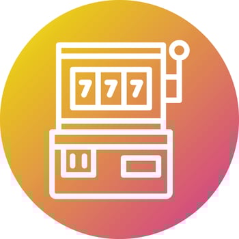 Slot Machine Vector Icon Design Illustration