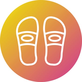 Slippers Vector Icon Design Illustration