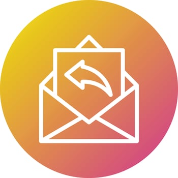 Reply Vector Icon Design Illustration