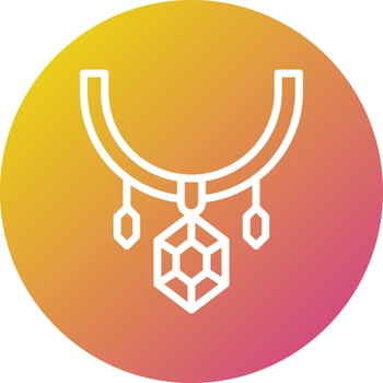 Necklace Vector Icon Design Illustration