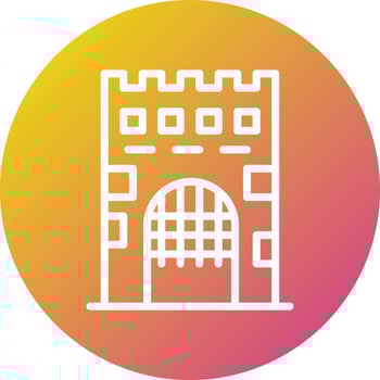 Medieval gate Vector Icon Design Illustration