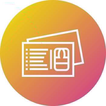 Postcard Vector Icon Design Illustration