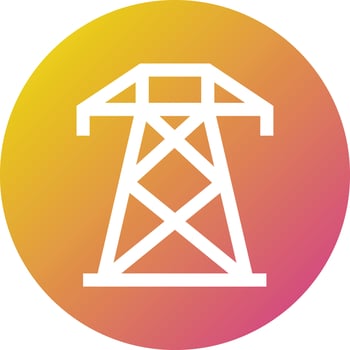Electric Tower Vector Icon Design Illustration