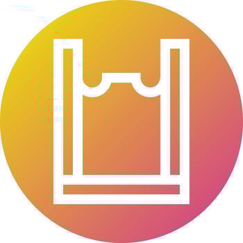 Plastic Bag Vector Icon Design Illustration