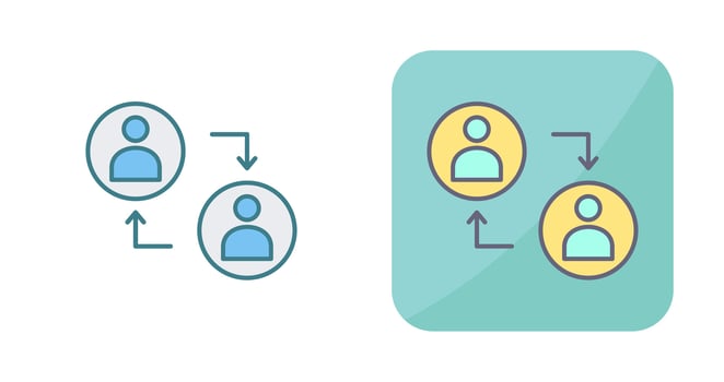 Connected Profiles Vector Icon