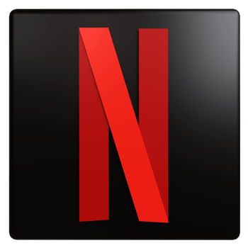 3D Netflix logo. Netflix icon isolated on transparent background. An entertainment media application that collects the number one movies and series with the most users. png