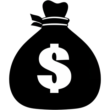 Hand drawn Money bag. AI Generative png