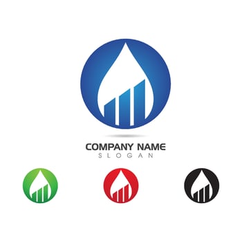 water drop Logo Template vector