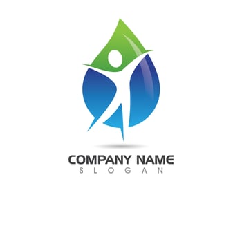 water drop Logo Template vector