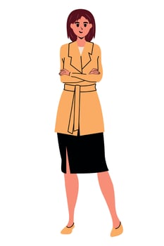 Girl flat trendy vector