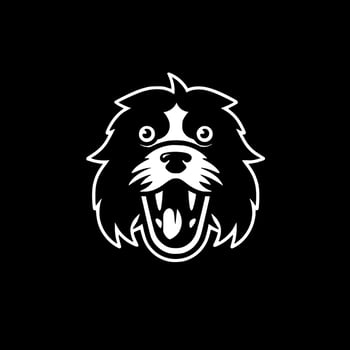 Dog - Minimalist and Flat Logo - Vector illustration