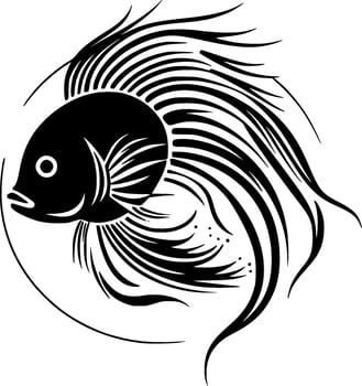 Fish - High Quality Vector Logo - Vector illustration ideal for T-shirt graphic