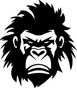 Gorilla - High Quality Vector Logo - Vector illustration ideal for T-shirt graphic