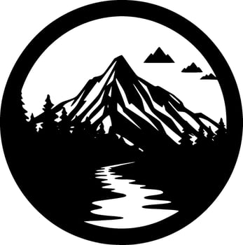 Mountains - High Quality Vector Logo - Vector illustration ideal for T-shirt graphic