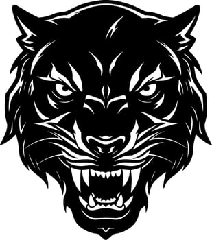 Panther - Minimalist and Flat Logo - Vector illustration