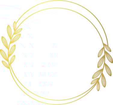 Luxury leaf circle for wedding vector