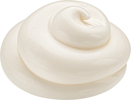 Sour cream swirl isolated png