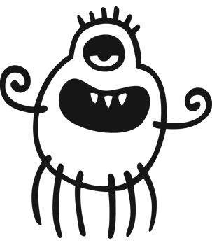 Black Line Monster png