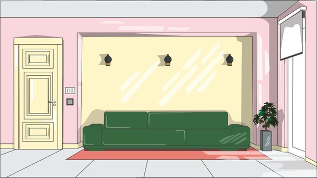 Living Room Vector Art