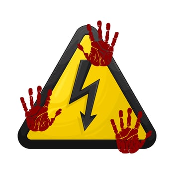 Illustration of caution vector