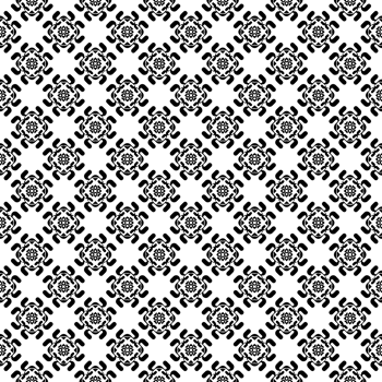 Black seamless abstract pattern. Overlay for background and backdrop. Ornamental design. PNG graphic illustration with transparent background.