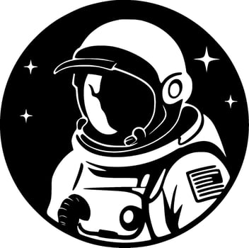 Astronaut - High Quality Vector Logo - Vector illustration ideal for T-shirt graphic