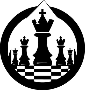 Chess - High Quality Vector Logo - Vector illustration ideal for T-shirt graphic