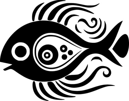 Fish - High Quality Vector Logo - Vector illustration ideal for T-shirt graphic