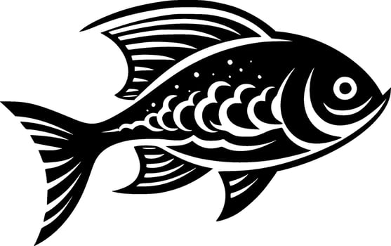 Fish - High Quality Vector Logo - Vector illustration ideal for T-shirt graphic