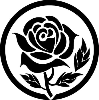 Flower, Minimalist and Simple Silhouette - Vector illustration