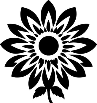 Flower - Minimalist and Flat Logo - Vector illustration