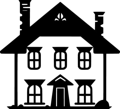 House, Minimalist and Simple Silhouette - Vector illustration