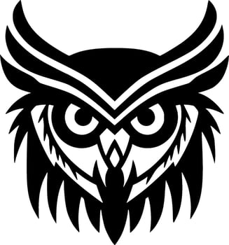 Owl - Minimalist and Flat Logo - Vector illustration