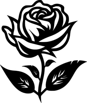 Rose - High Quality Vector Logo - Vector illustration ideal for T-shirt graphic