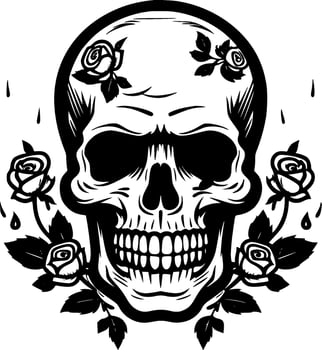 Skull - High Quality Vector Logo - Vector illustration ideal for T-shirt graphic