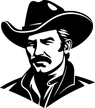 Western, Minimalist and Simple Silhouette - Vector illustration