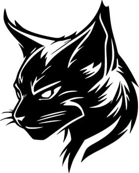 Wildcat - Minimalist and Flat Logo - Vector illustration
