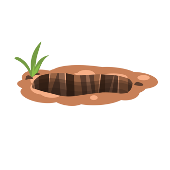 Hole in the ground Illustration png