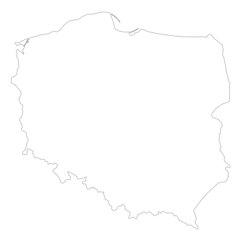 Poland map. Map of Poland in high details png