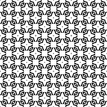 Black seamless abstract pattern. Overlay for background and backdrop. Ornamental design. PNG graphic illustration with transparent background.