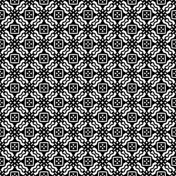 Black seamless abstract pattern. Overlay for background and backdrop. Ornamental design. PNG graphic illustration with transparent background.