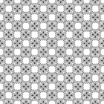 Black seamless abstract pattern. Overlay for background and backdrop. Ornamental design. PNG graphic illustration with transparent background.