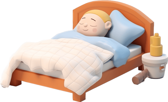 Sleep png with AI generated.
