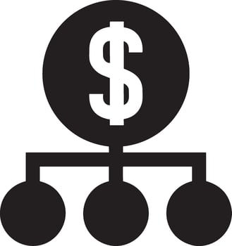 Money exchange payment icon symbol vector image. Illustration of the dollar currency coin graphic design image