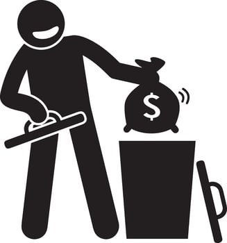 Money exchange payment icon symbol vector image. Illustration of the dollar currency coin graphic design image