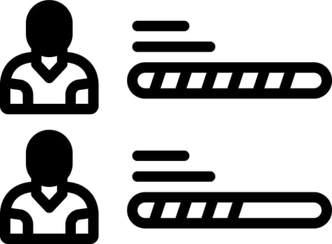 solid icon for polls vector